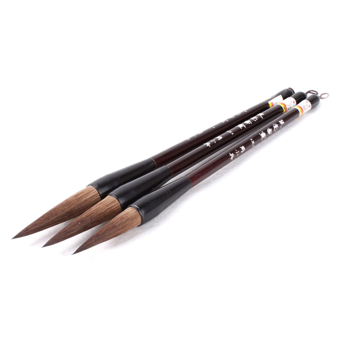 Calligraphy Brush is made of Rat Hair and has a Medium Tip, assortment of 3