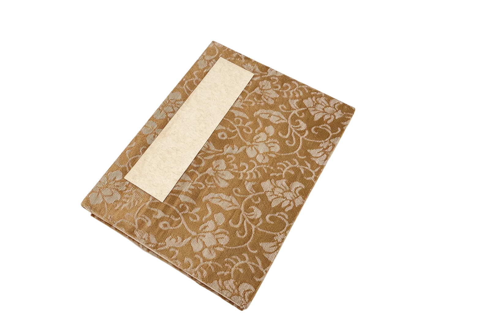 Accordion Fold Brush Painting Album - Antique Floral Brocade