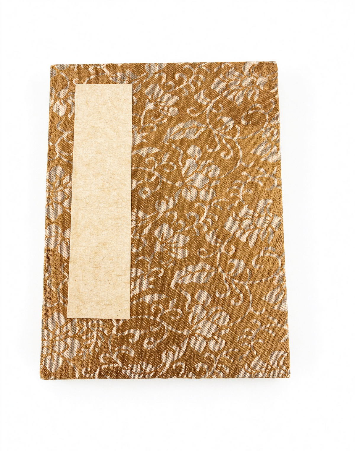 Accordion Fold Brush Painting Album - Antique Floral Brocade