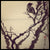 Cold Winter - Sumi painting with bird on a treebranch in front of an endless horizon painted by Carmen Moreno Sumi teacher and artist from Granada in Span