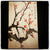 Branch of Oriental Plum Blossoms in Sumi or Shuimo Hua oriental brush painting technique by artist Carmen Moreno from Spain