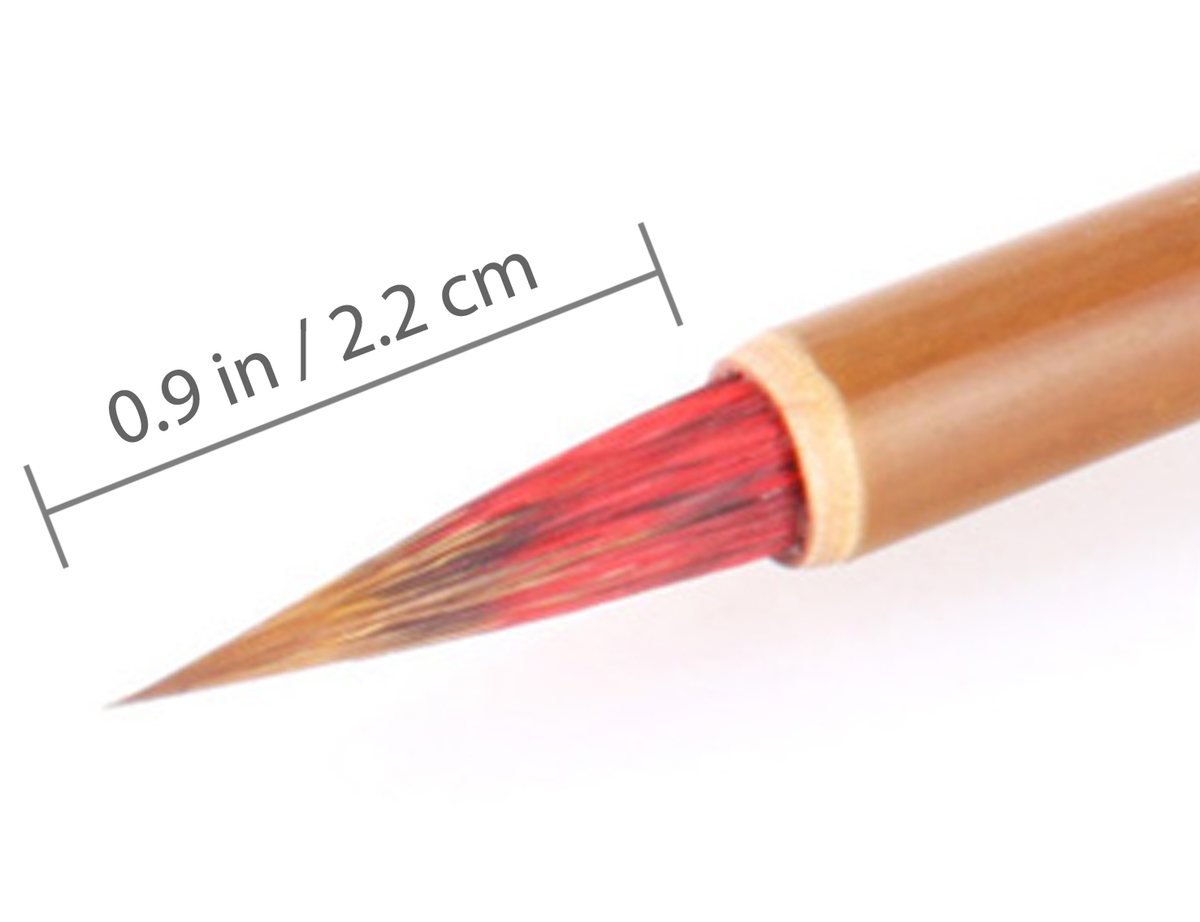 Baby Orchid Fine Line Brush - An excellent brush made of Weasel Hair with a Small Tip for Small Script Calligraphy Writing and Fine Line Drawing in Sumi-e and Fineline