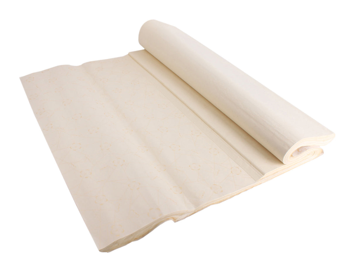 Blooming Plum Blossom - An Semi-Processed (Semi-Sized) Single Xuan Paper that is good for Calligraphy Writing, Sumi-e and Fineline Painting