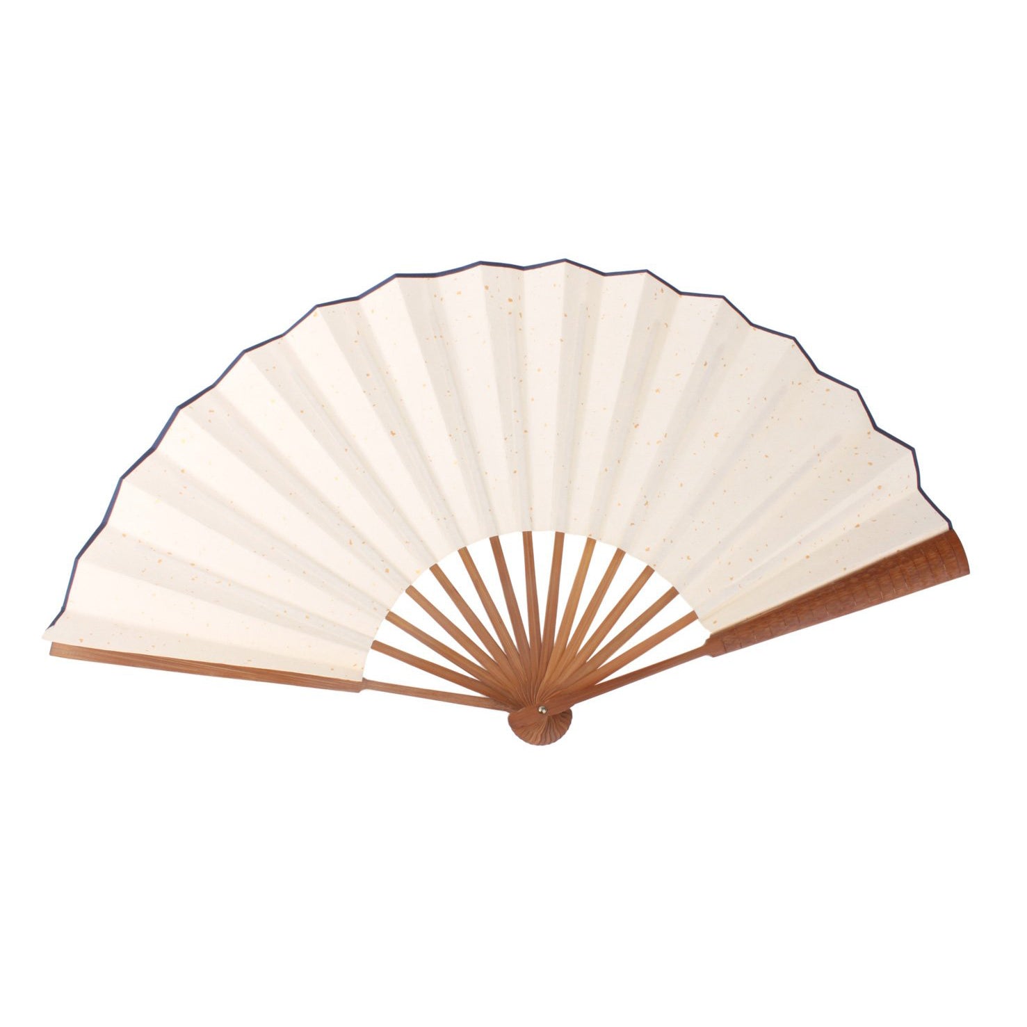 Traditional Chinese do it yourself hand fan to paint shodo caligraphy and sumi made of unprocessed shuen paper with bamboo handle
