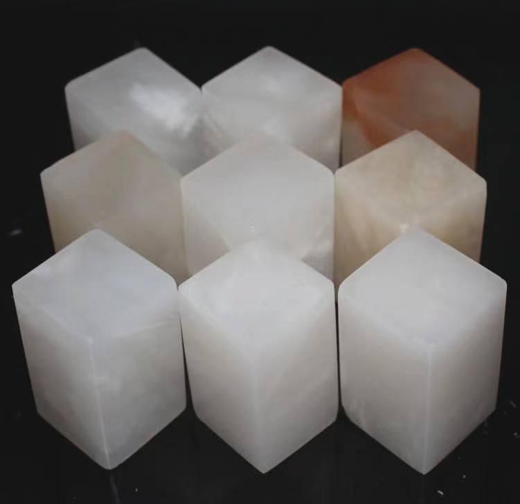 KUNLUN TRANSLUCENT STONE - Seal Stone for Custom Carved Seal Stamp