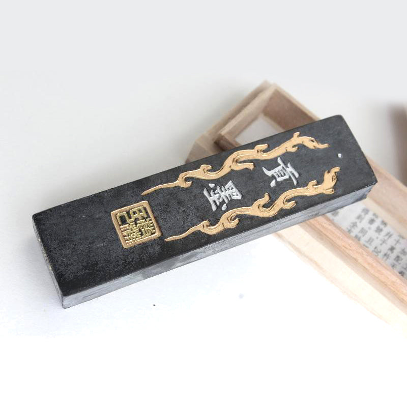 Mid-range quality oil soot ink stick for demanding practitioners of Chinese, Kanji Calligraphy, Sumi-e and Fineline Brush Painting.