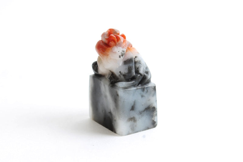 Chinese pixiu header hand carved seal stone for kanji calligraphy