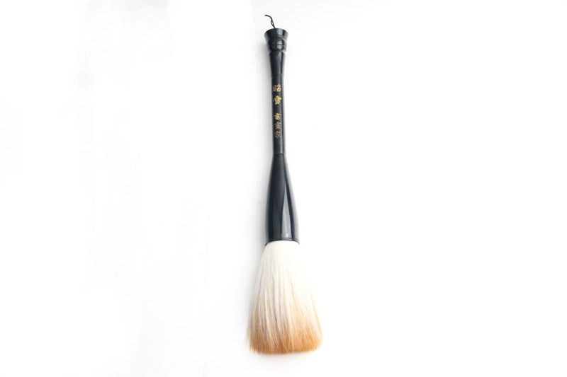 Chinese &amp; Japanese big Kanji calligraphy writing brush with goat &amp; horse hair &amp; hand made horn handle.