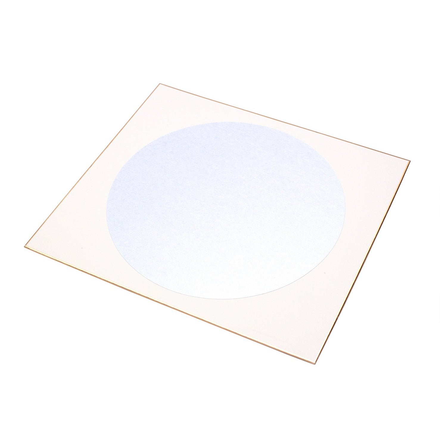 front view of the Silver Moon | Shikishi Board with Silver Shuen Paper for calligraphy writing