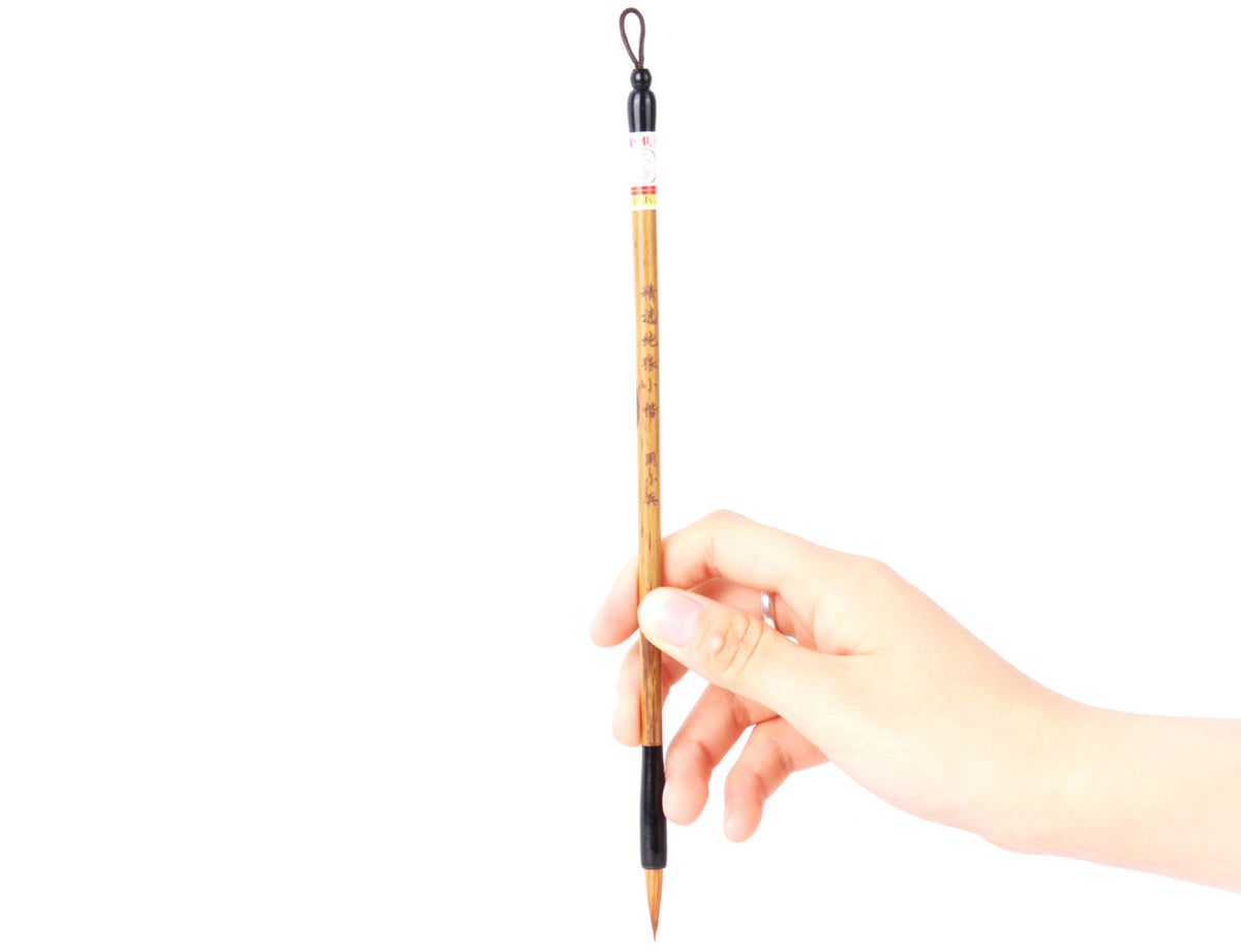 with its rather small tip size, this brush is equisitely made by our experienced brush maker zhou xiaobing and presented to you after a serious quality check