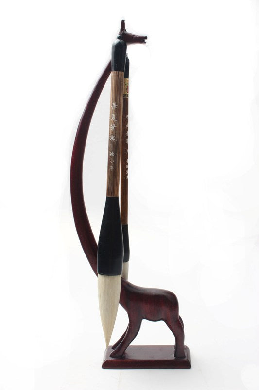   The lazy giraffe brush rack which could be used   to hang up and store your calligraphy and sumi   brushes when they are not in use