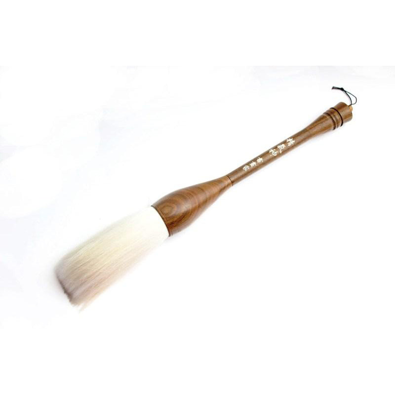 Traditional Japanese Kanji calligraphy writting brush with solid hand made wooden handle &amp; goat hair.