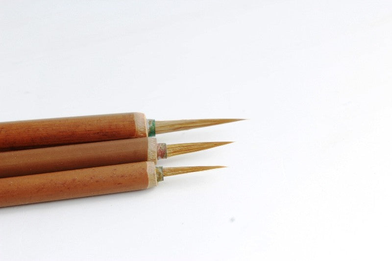 3 Synthetic Fine Point Brushes for Gongbi Painting: Magical Liner