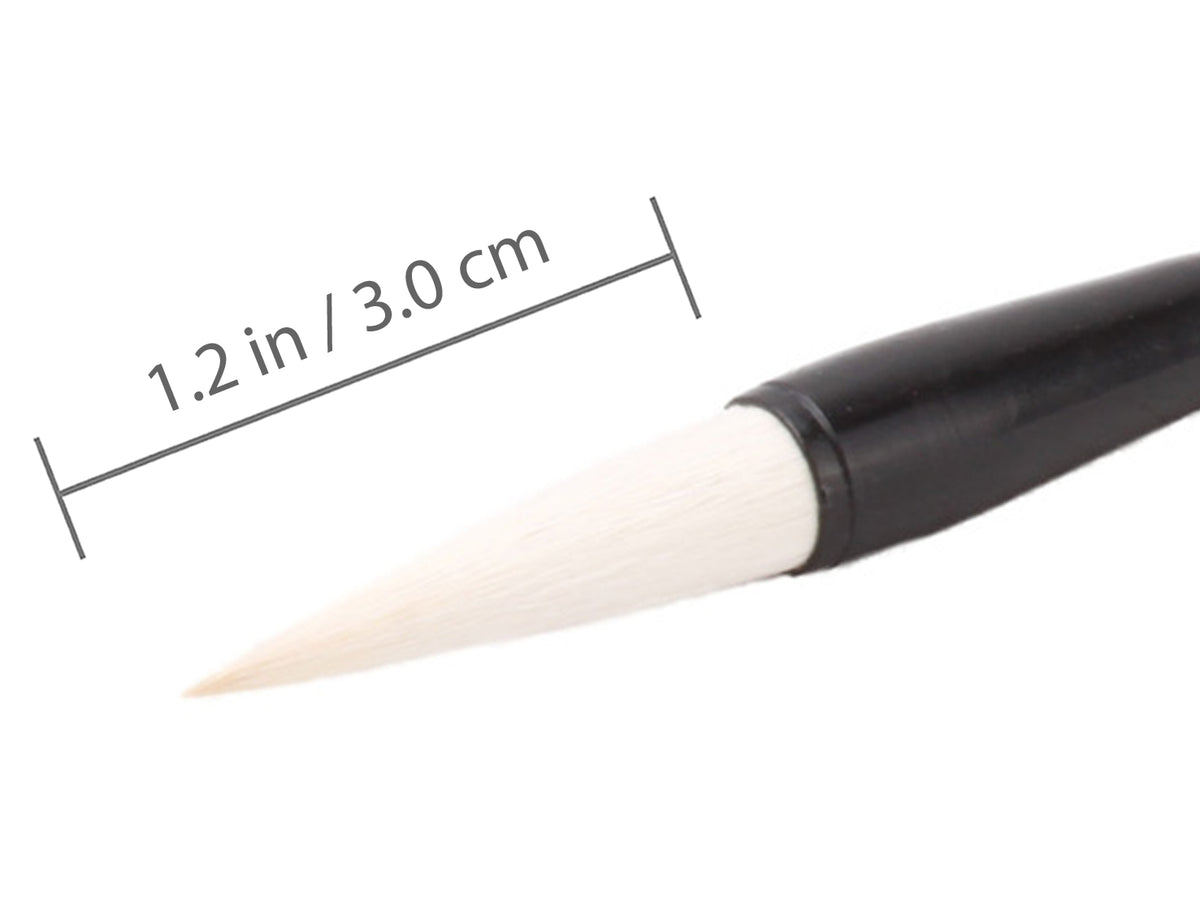 with its small size has a tip as long as 1.2 inch / 3.0 cm we recommend you to use it for small scale calligraphy writing