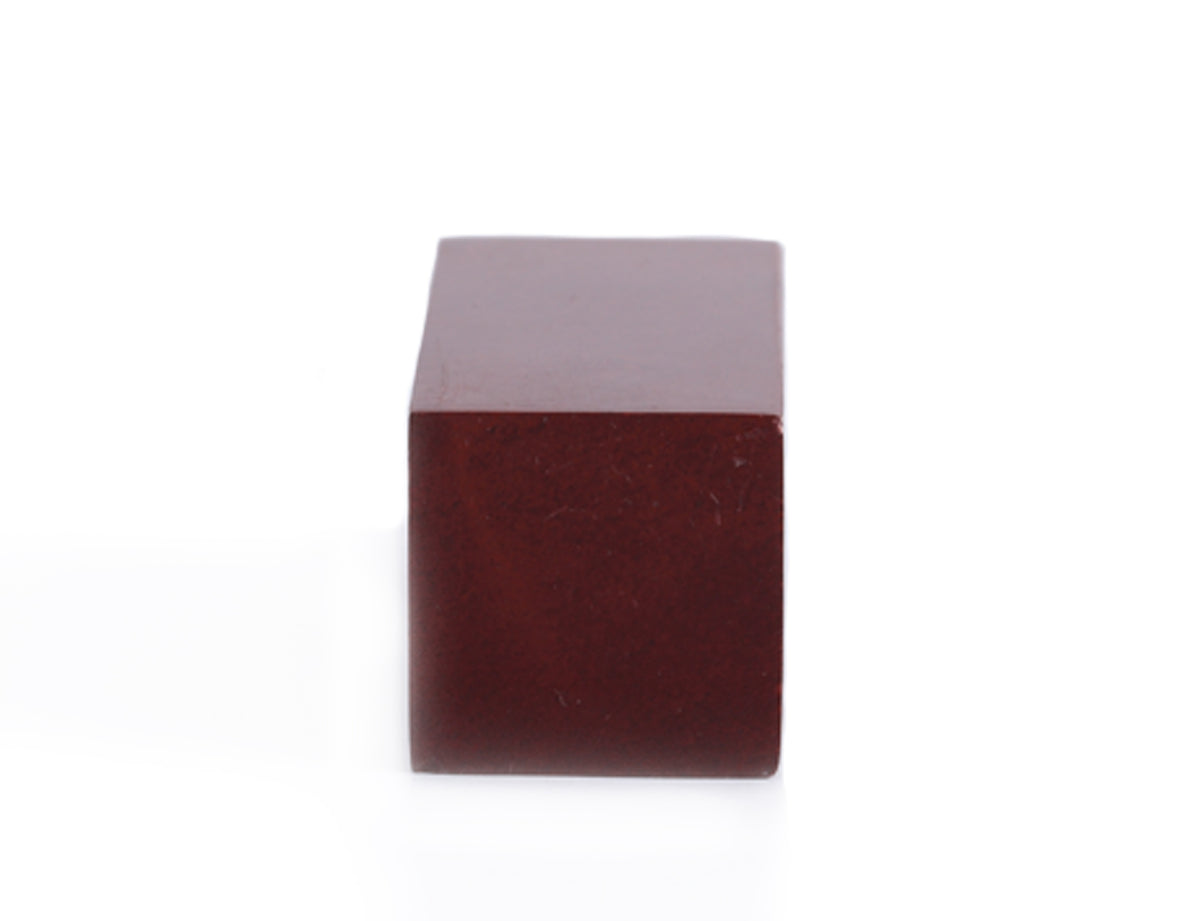 MOUNTAIN RED- Chinese Oriental Signature Seal Stone - Cuboid
