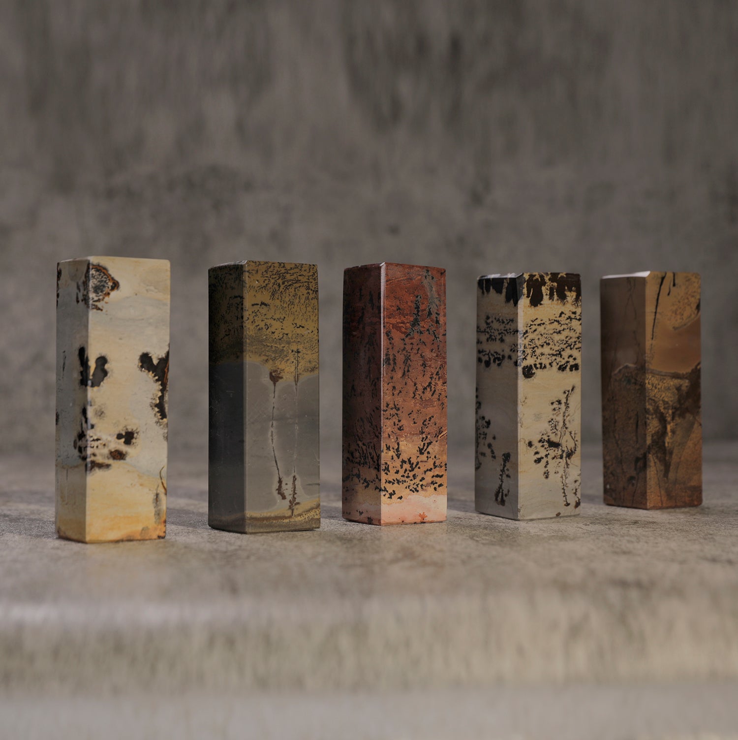 Amazing natural formed patterned stone for seal carving.