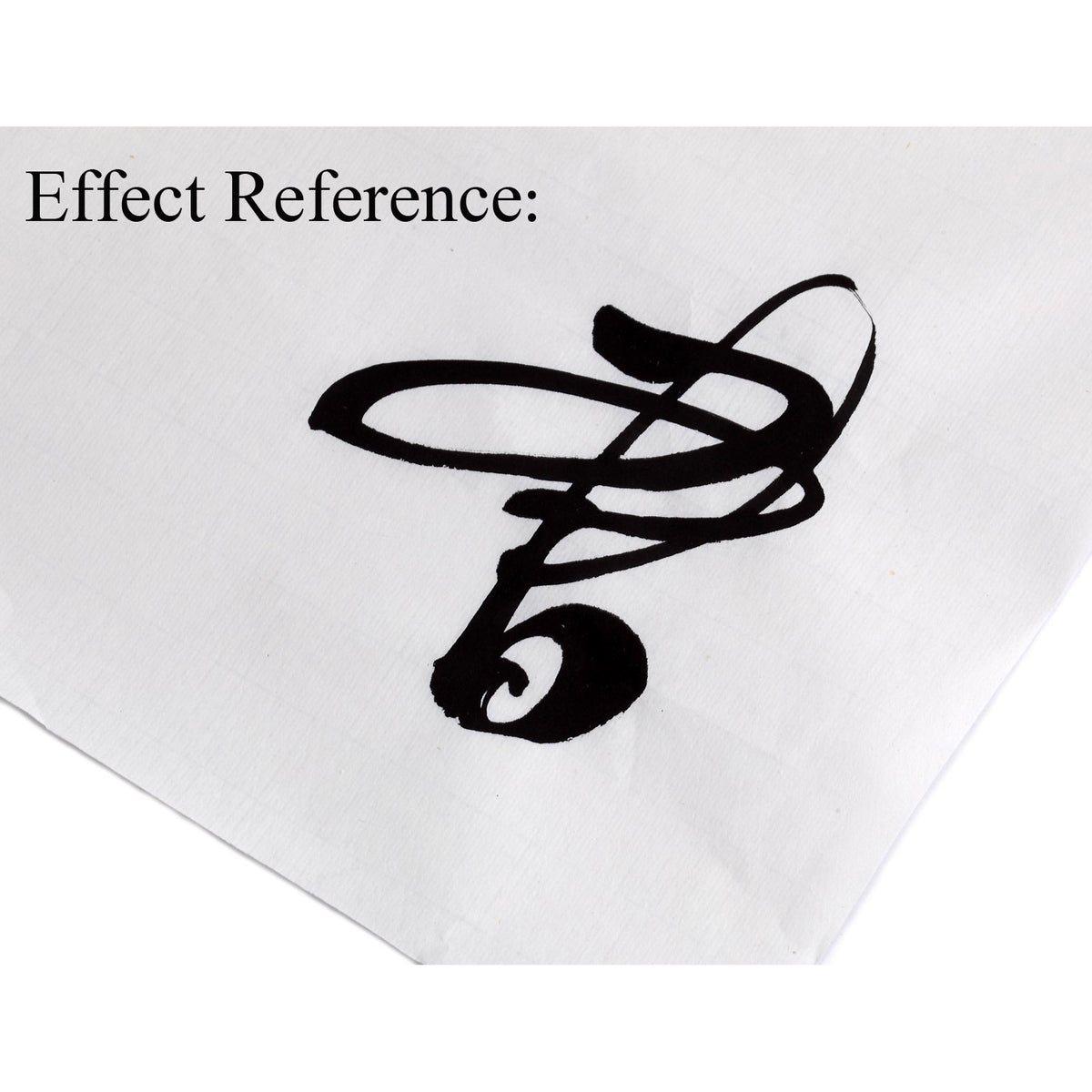 effect view after a chinese character &quot;shu&quot; was written on the &quot;Landscape Painting Specialist&quot; - Semi-Sized Single Shuen Paper for reference