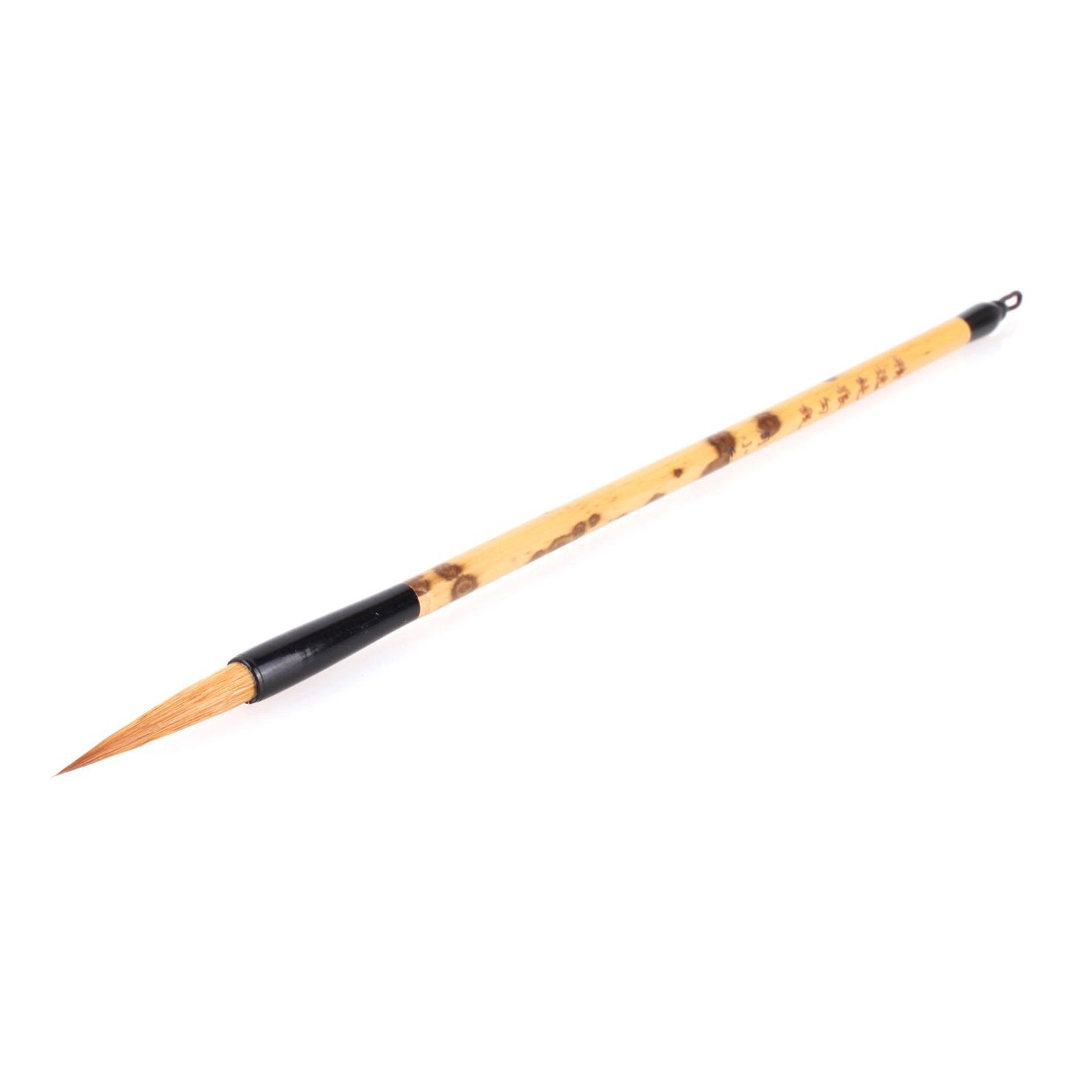 Chinese and Japanese brush made of Wolf Hair with a Small Tip for Small Script Calligraphy Writing and Fine Line Drawing in Sumi-e