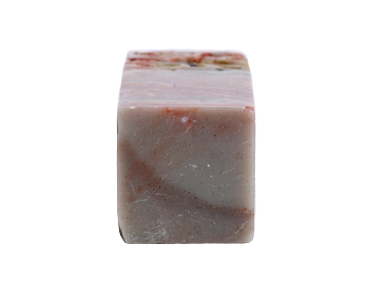 DRAGON AND PHOENIX - Chinese Signature Couple Seal Stone - Orange-Ocher