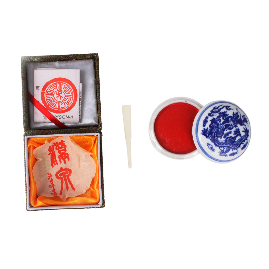 Chinese Seal Paste with Gift Box and Container