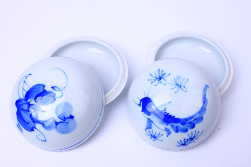 Chinese hand printed traditional seal paste container - used to store seal paste for Chinese calligraphy &amp; sumi-e painting signature seals