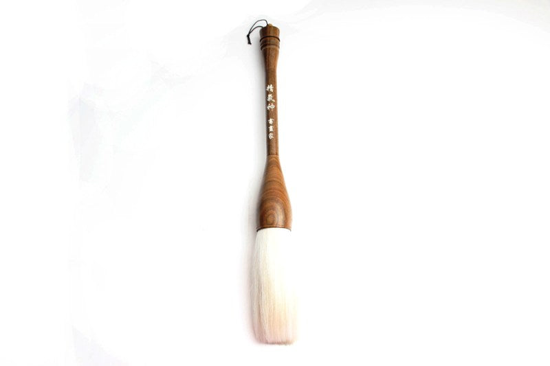 Traditional Japanese Kanji calligraphy writting   brush with solid hand made wooden handle &amp; goat   hair.