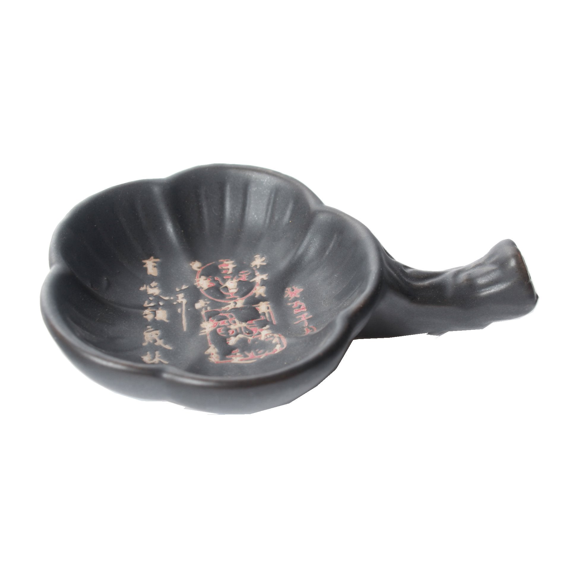 Simple designed Chinese traditional ink well & brush rest with a hand carved poetry on.