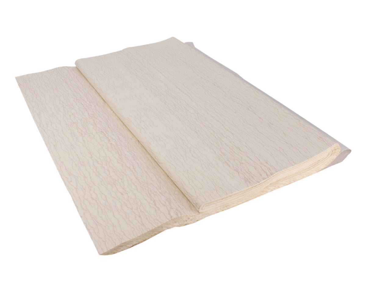 inner view of paper of the &quot;Waves of the Sea&quot; Marbled Xuan Paper (Shuen Paper)