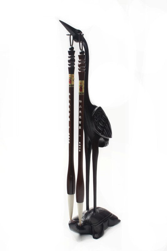  wooden components of the elegant crane brush   hanger which you can easily assemble just by   yourself